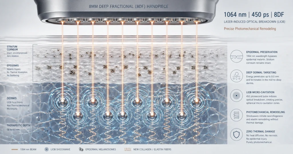 The Physics of Dermal Remodeling: How Fractional 1064 nm Picosecond Energy Initiates Subsurface Cellular Renewal